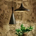 Black Tom Dixon Beat Wide LED Pendant Light