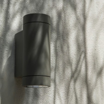 Astro Dartmouth Twin Wall Light Lifestyle Outdoors Close Up