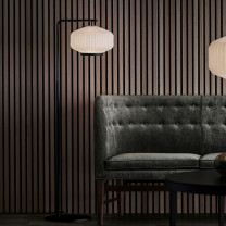 Le Klint Shibui Floor Lamp Next to Sofa