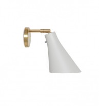 RUBN Miller Wall Light Silk Grey Brass