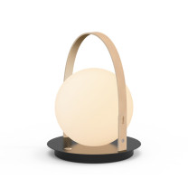 Pablo Bola Lantern LED Portable Table Lamp Tan Black