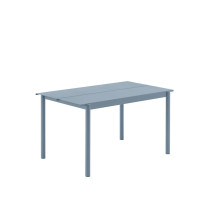Muuto Linear Steel Table Small Pale Blue