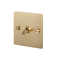 Buster + Punch 1G Toggle Switch - Brass