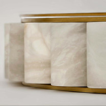 CTO Lighting Avalon - Alabaster Close Up Off