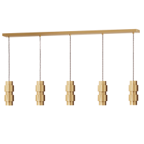 CTO Lighting Ring Long Cluster Suspension - Brass 