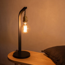 Tom Raffield Noctis Mooring Table Light in Dark Room
