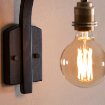 Tom Raffield Noctis Hanter Wall Light Closeup