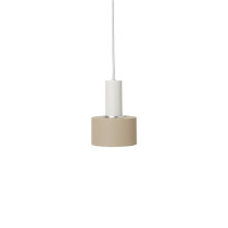 Ferm Living Collect Low Socket Pendant Disc White Cashmere