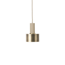 Ferm Living Collect Brass Pendant Disc Low Cashmere