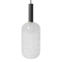 Ferm Living Collect High Socket Pendant Glass Tall Black Casca