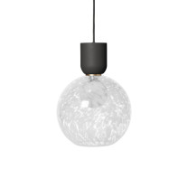 Ferm Living Collect Bell Socket Pendant Glass Sphere Black Casca