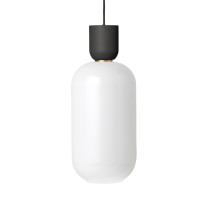 Ferm Living Collect Bell Socket Pendant Glass Tall Black Opal