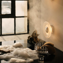 Tom Dixon Press Frosted Mini LED Surface Light on wall