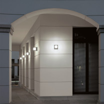 Silver BEGA 22423 LED Outdoor Wall Lights