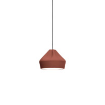 Marset Pleat Box 24 LED Pendant Terracotta White