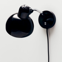 Fritz Hansen Kaiser Idell 6567 Wall Light Black on Wall