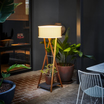 Marset Cala Outdoor Floor Lamp Lifestyle Plants