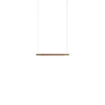 Hollis + Morris Bennington LED Horizontal Pendant - 3ft, Walnut