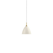 Gubi Bestlite BL9 Pendant Light Medium Brass Matt White