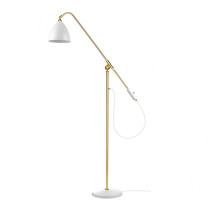 Gubi Bestlite BL4 Floor Lamp Brass Matt White