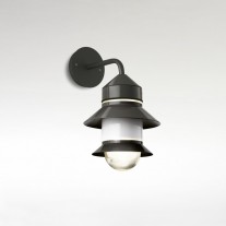Marset Santorini Fixed Stem Wall Light Grey