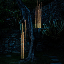 Artemide Architectural Reeds LED Outdoor Floor Lamp Lifestyle Garden 3