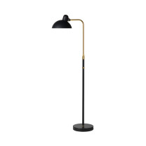 Fritz Hansen Kaiser Idell 6580-F Luxus Floor Lamp Matt Black Brass