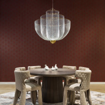 Moooi Meshmatics Chandelier Above Table