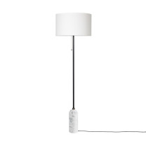 Gubi Gravity Floor Lamp White Marble White