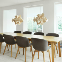 Normann Copenhagen Bau Pendants Over Dining Table