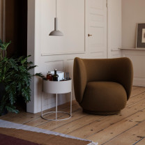 Ferm Living Plant Box Round Cashmere Beside Armchair
