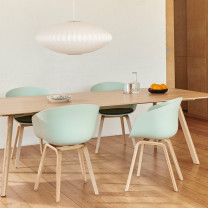 HAY Nelson Saucer Bubble Pendant Above Table