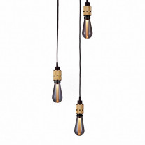Buster + Punch Hooked 3.0 Nude Pendant Chandelier - Brass with Smoked Bulb