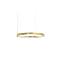 Panzeri Zero Round Horizontal LED Pendant 50 Brass