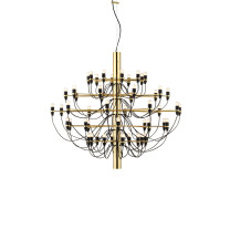 Flos 2097/50 Chandelier - Brass / Frosted Bulbs