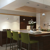 White Flos Wan Pendants