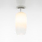 Artemide Gople Ceiling Light White Shade / Silver Base