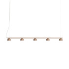 Northern Blush Rail LED Pendant Light 5 Warm Beige