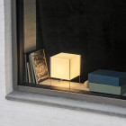 HAY Paper Cube Table Lamp on Windowsill