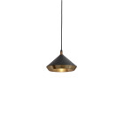 Bert Frank Shear Pendant Antique Brass Black