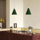 Tala Bower Pendant Dark Green Small Lifestyle