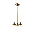 Bert Frank Eos Pendant Drop 3 Long Antique Brass