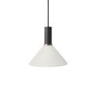 Ferm Living Collect Low Socket Pendant Cone Black White
