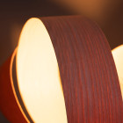 Tom Raffield Verso Table Lamp Closeup Illuminated