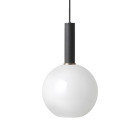 Ferm Living Collect High Socket Pendant Glass Sphere Black Opal