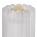 Tom Dixon Press Frosted Table Lamp - gold cap details