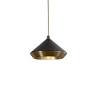Bert Frank Shear Pendant XL Antique Brass Black