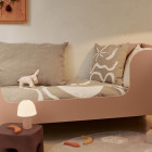 Ferm Living Frill Portable Lamp Rose Beside Sofa