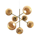 Tom Dixon Whirl Chandelier Large Gold - On