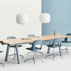 HAY Nelson Roll Bubble Pendant Pairs in Meeting Room